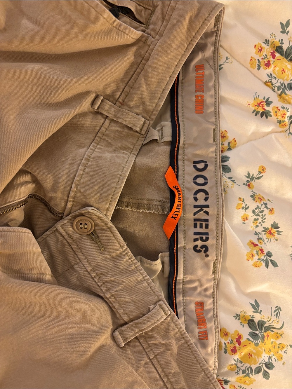 Dockers Tan Straight Fit Chinos